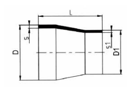 PP-H 对焊管件 同心变径/短口
